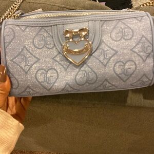 Juicy couture slate blue precious moments roll bag NWT
